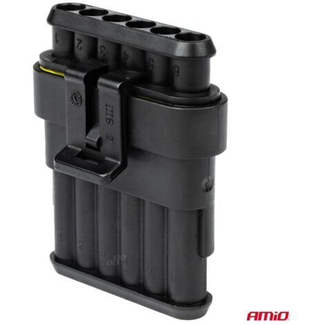Connecteur hermétique Superseal 6 broches AMIO-03522 (1/3)