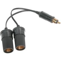 Double prise Allume-Cigare avec cable pour Camion 12V 24V 5A
