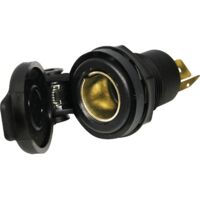 Prise encastrée 12-24V pour camion – Couvercle anti-poussière – Compatible fiches DC standard – Diamètre 18 mm, profondeur 32 mm – Carpoint
