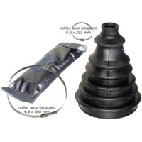 Adnauto – Soufflet de cardan universel pour véhicule léger – Diamètre 60 à 100mm – Livré avec 2 colliers auto-bloquants – Dimensions 4.6 x 360 mm