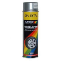 Peinture jantes argent brillant acrylique 500ml – Séchage rapide – Résistante aux UV et aux produits chimiques – Bonne adhérence et durabilité – Motip