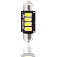 2 Ampoules LED Canbus C5W 12V 2.3W 36mm Blanc