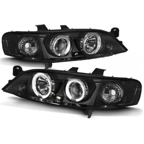 Paire de feux phares Opel Vectra B 95-98 Angel eyes noir-27361674