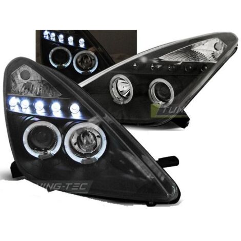 Paire de feux phares Toyota Celica T230 99-05 angel eyes noir-27361844