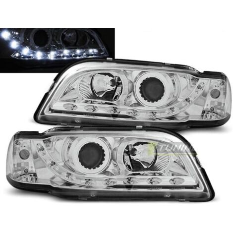 Paire de feux phares Volvo S40 / V40 96-00 Daylight led chrome-27362106 (1/2)
