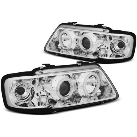 Paire de feux phares Audi A3 8L de 1996 a 2000 angel eyes CCFL chrome-27360967 (1/3)