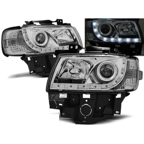 Paire de feux phares VW T4 Bus 96-03 Daylight led chrome-27362064