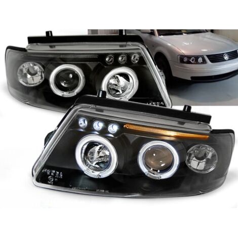 Paire de feux phares VW Passat B5 3B de 11/1996 a 08/2000 angel eyes noir-27361995 (1/2)