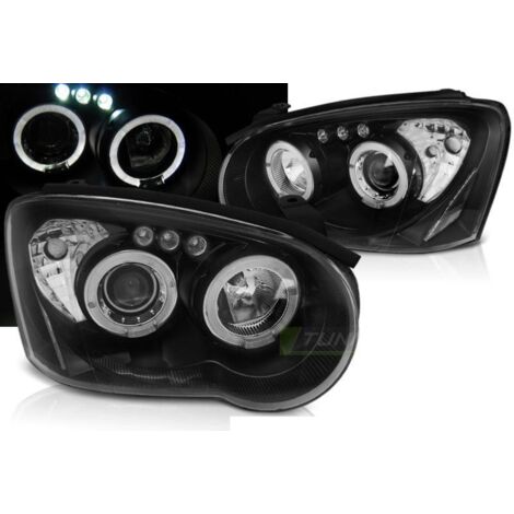 Paire Feux Phares Subaru Impreza GD 2003 a 2005 Angel eyes noir-27361828