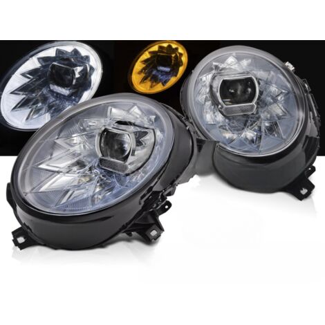 Paire de feux phares Mini Cooper F54-F55-F56 de 2014 a 2021 - FULL Led DRL + Dynamic-41233464 (1/4)