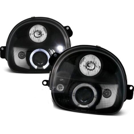 Paire de feux phares Renault Twingo 93-98 angel eyes noir-27361765