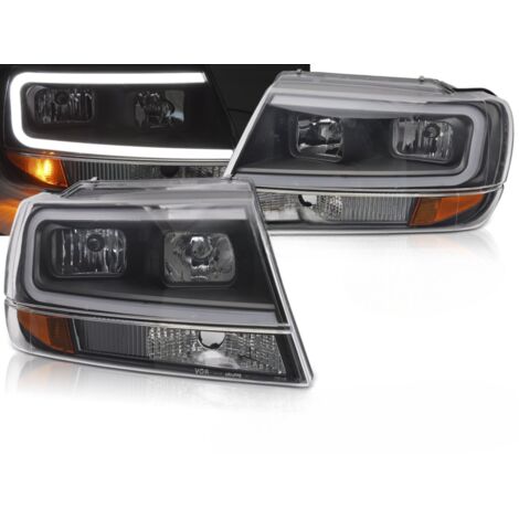 Paire de feux phares Jeep Grand Cherokee de 1999 a 2005 LED LTI noir-41272497 (1/3)
