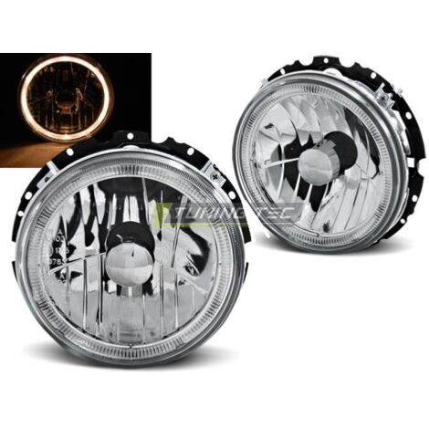 Paire de feux phares VW Golf 1 74-83 angel eyes chrome-27361889 (1/2)