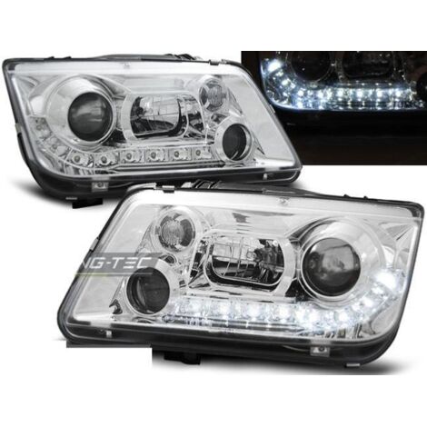 Paire de feux phares VW Bora 98-05 daylight led chrome-27361880 (1/2)