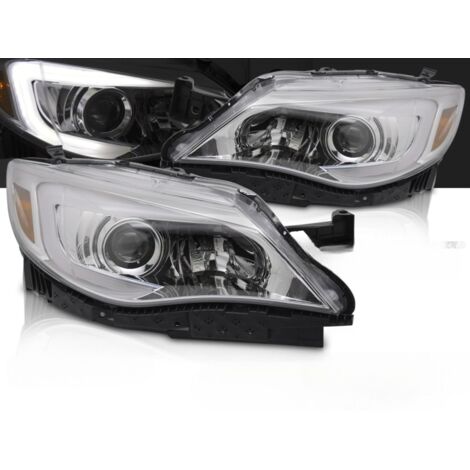 Paire Feux Phares Subaru Impreza WRX de 2008 a 2014 LED LTI Chrome-41424978 (1/4)