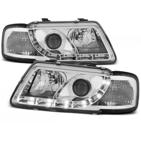 Paire de feux phares Audi A3 8L de 1996 a 2000 Daylight led chrome-27360975 (1/2)