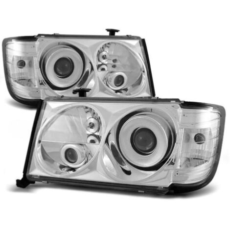 Paire de feux phares Mercedes classe E W124 85-93 design chrome-27361487 (1/2)