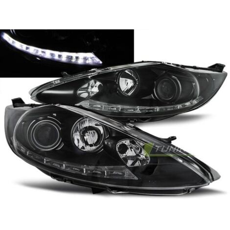 Paire de feux phares Ford Fiesta MK7 08-12 Daylight noir-27361320