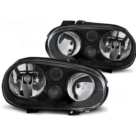 Paire de feux phares VW Golf 4 de 09/1997 a 09/2003 design noir-27361928 (1/2)