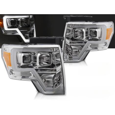 Paire de feux phares Ford F150 MK12 de 2008 a 2014 LTI LED Chrome-41387022 (1/3)