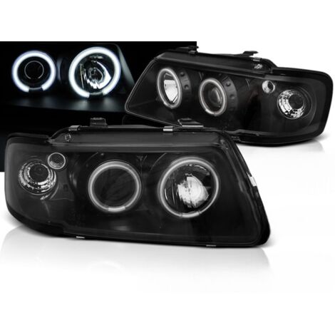 Paire de feux phares Audi A3 8L de 1996 a 2000 angel eyes CCFL noir-27360968