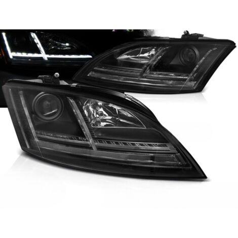 Paire de feux phares Audi TT 8J de 2006 a 2010 Daylight led noir Halogène Dynamique-30712700