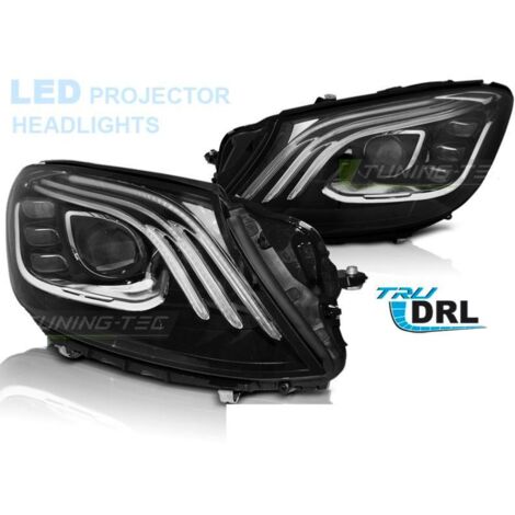 Paire de feux phares Mercedes Classe S W222 13-17 Full LED DRL Noir-41048613 (1/4)