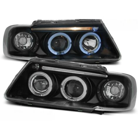 Paire de feux phares Audi A3 8L de 08/1996 a 08/2000 angel eyes noir-27360972