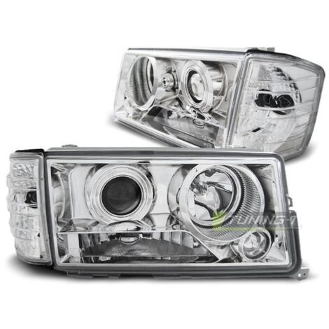 Paire de feux phares Mercedes 190 W201 82-93 Design chrome-27361452