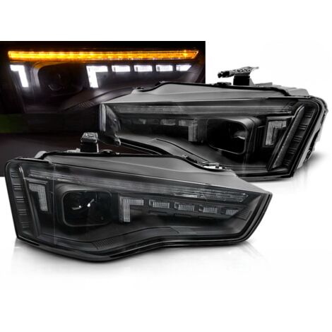 Paire de feux phares Audi A5 B8 de 2011 a 2016 DRL Full Led Dyn noir-41019246 (1/4)