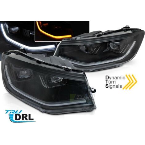 Paire de feux phares VW Caddy de 20-23 LED DRL Dynamique Noir-39797422
