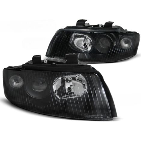 Paire de feux phares Audi A4 B6 de 2000 a 2004 Design noir-27361027