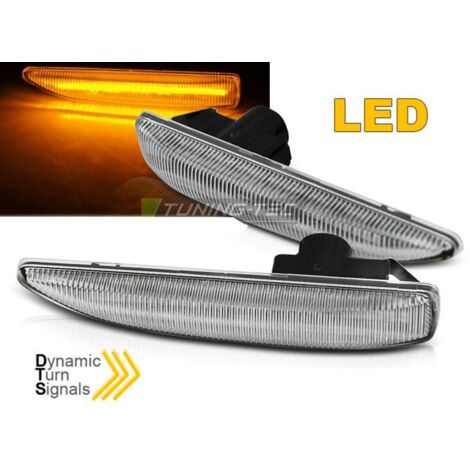 Paire Clignotant Repetiteur BMW Serie 7 E65 2001 a 2008 Blanc led Dynamic-33370197 (1/3)