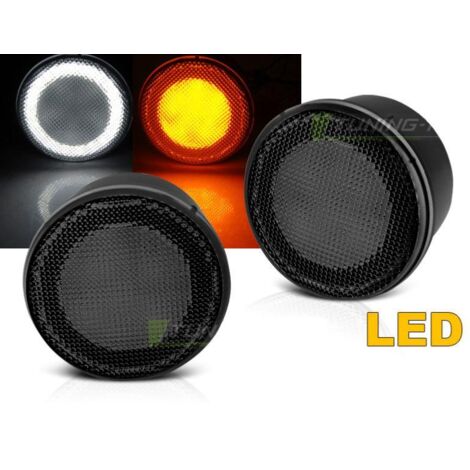 Paire Clignotant avant Jeep Wrangler JK 2007 a 2018 Led Fume-31896987 (1/3)