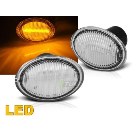 Paire de Clignotant Repetiteur Led Ford Ka 2008 a 2015 Blanc-34435148 (1/3)