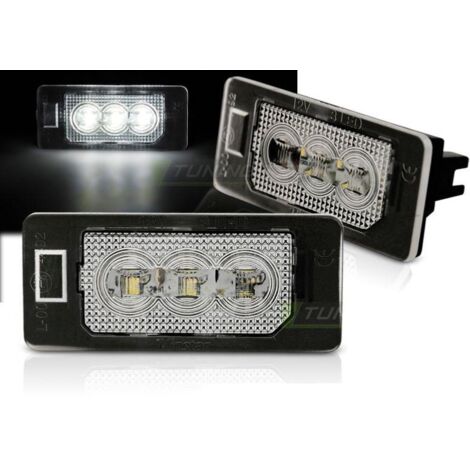 Paire feux de plaque Audi A4 / A5 / Q5 / TT / A1 / A7 / A6 3Led-31945397 (1/3)