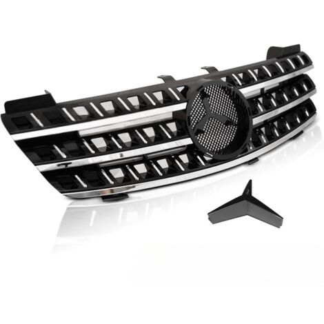 Calandre avant Mercedes ML W164 de 2005 a 2008 Noir Chrome-31786833