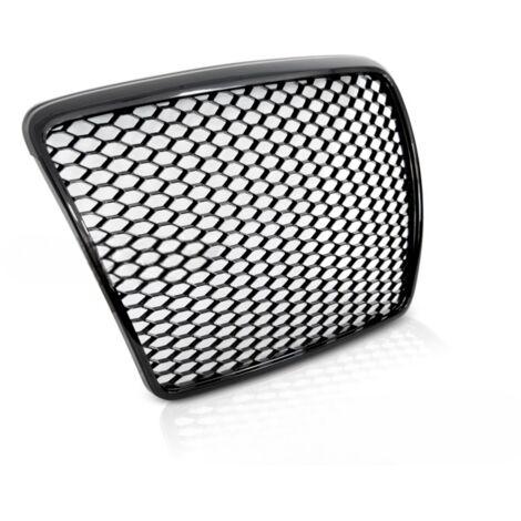 Grille de calandre pour Audi A6 C6 de 2009 a 2011 look Sport Noir brillant-39004504 (1/4)