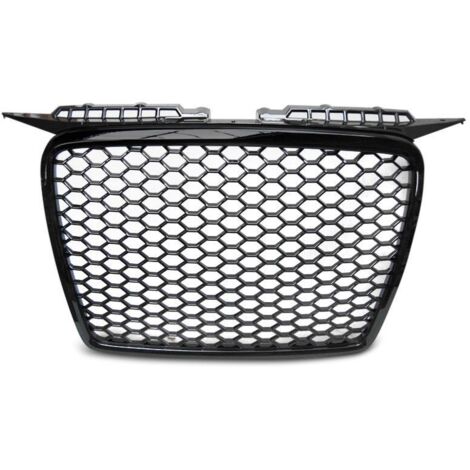 Calandre pour Audi A3 8P de 2005 a 2008 Look Sport Noir Brillant-28648350 (1/3)