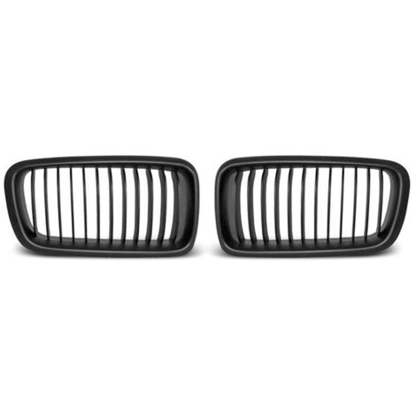 Paire de grilles de calandre BMW serie 7 E38 de 06/1994 a 07/2001 Noir-27318069