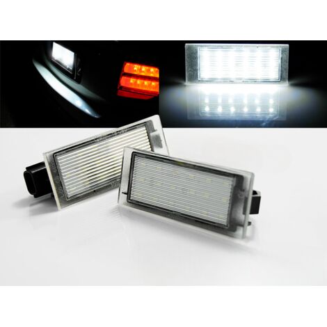 Paire feux de plaque Renault Twingo 2/Clio 3/4/Megane 2/3/Laguna 2/3 Led-41073692 (1/3)