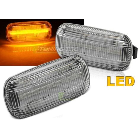 Paire Clignotant Repetiteur Led Audi A6 C6 de 2004 a 2011 Blanc-34388534 (1/4)