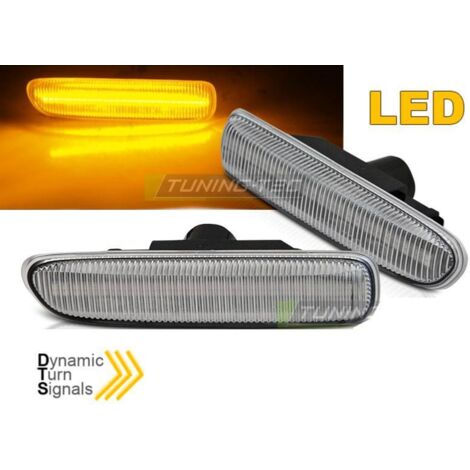 Paire Clignotant Repetiteur BMW Serie 3 E46 de 1999 a 2003 Chrome Led Dyn-35259596 (1/3)