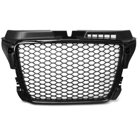 Calandre Avant pour Audi A3 de 2008 a 2012 Look Sport Noir et contour brillant-28648369