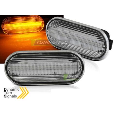 Paire Clignotant Repetiteur VW Volkswagen Golf 4 1997 a 2003 chrome Led Dyn-34406491 (1/3)