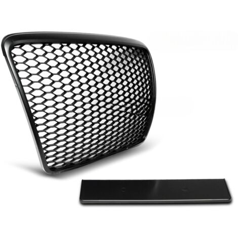 Grille de calandre pour Audi A6 C6 de 2009 a 2011 look Sport noir matt-27318015 (1/2)