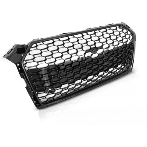 Calandre Avant pour Audi A5 de 2016 a 2019 Look Sport Noir brillant-32503866 (1/4)