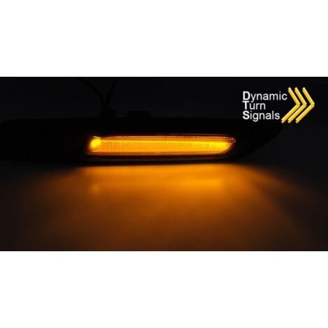 Paire De Clignotants Répétiteurs LED Dynamiques Chromés Pour BMW Série 3 E92 Coupé 2006-2013