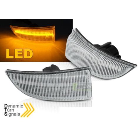 Paire Clignotant Repetiteur retroviseur Renault Scenic de 09-15 Clair Led Dynamique-37772538 (1/3)