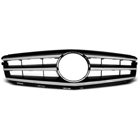 Grille Calandre Mercedes W204 07-14 Look Avantgarde chrome noir-27318141 (1/3)